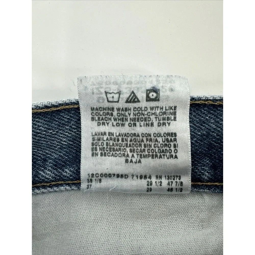Wrangler 96501DS Denim Jeans Men 36x29 Regular Fit Denim‎ Light Blue Faded